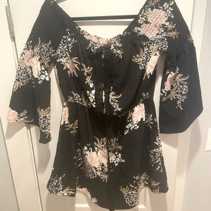 Women’s Black and Pink Floral dress | | Size XL |